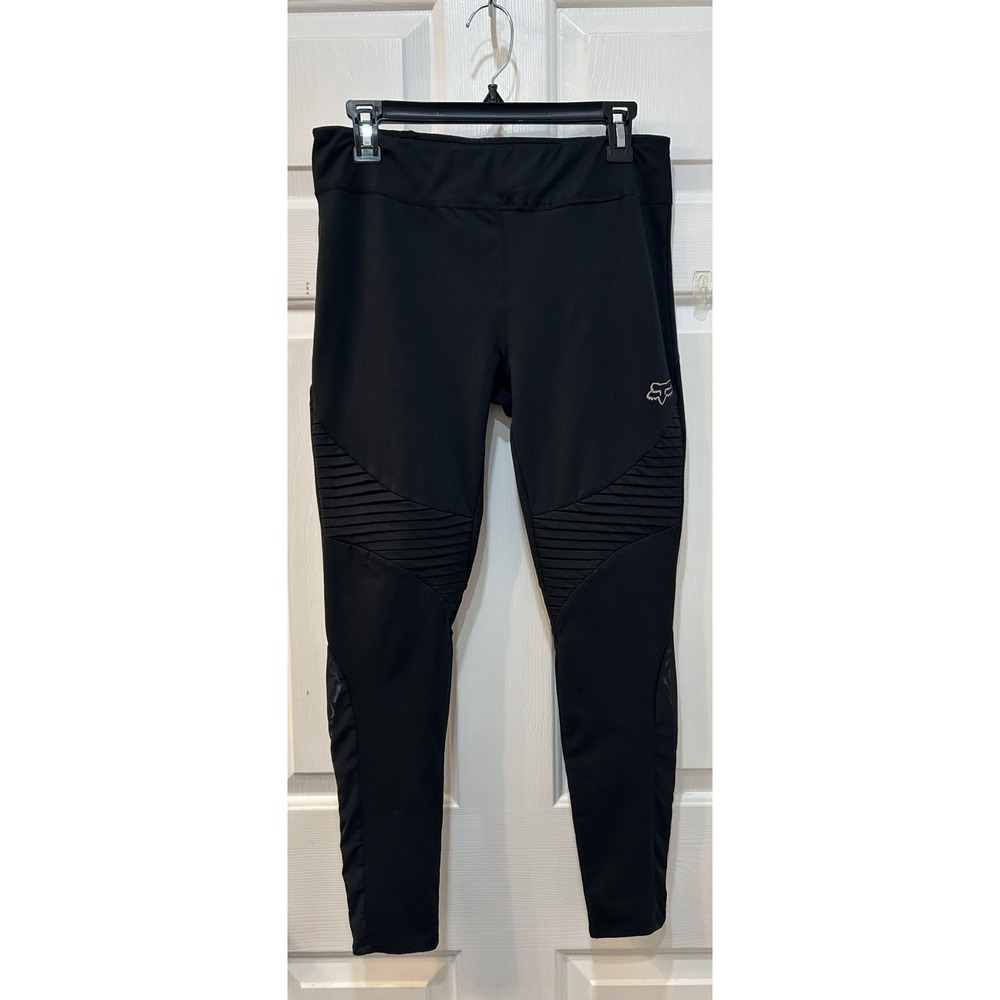 Fox Head Racing Moto Leggings In Black Size L Workout Yoga Running Stretch